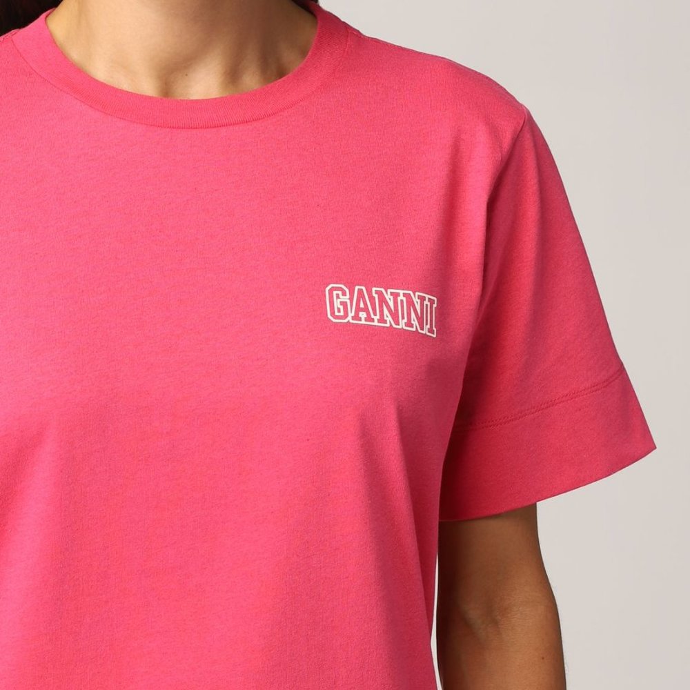 Ganni pink tshirt